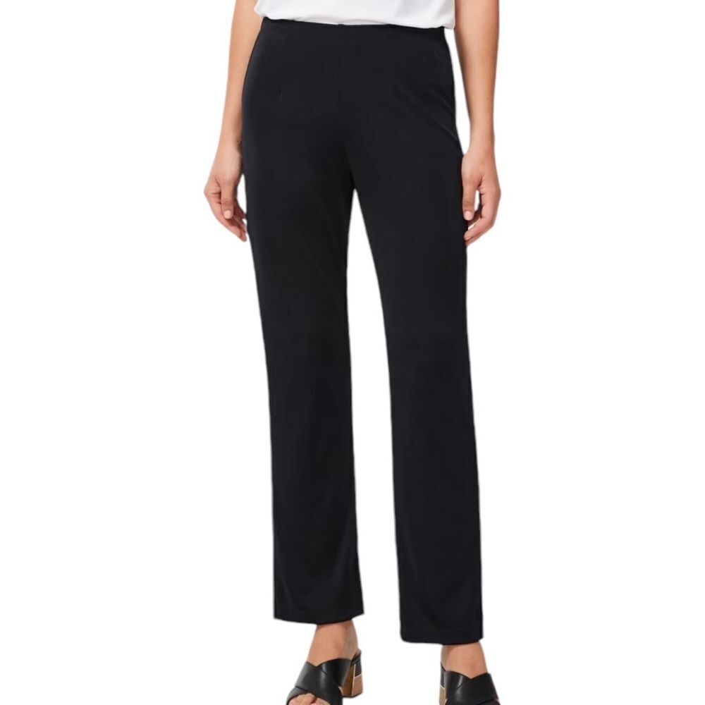 Chico’s black pull on knit pants size large short length